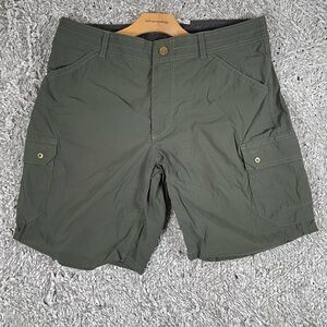 Kuhl Renegade Cargo Shorts Men’s Size 36 Military Green Hiking Outdoors Preppy